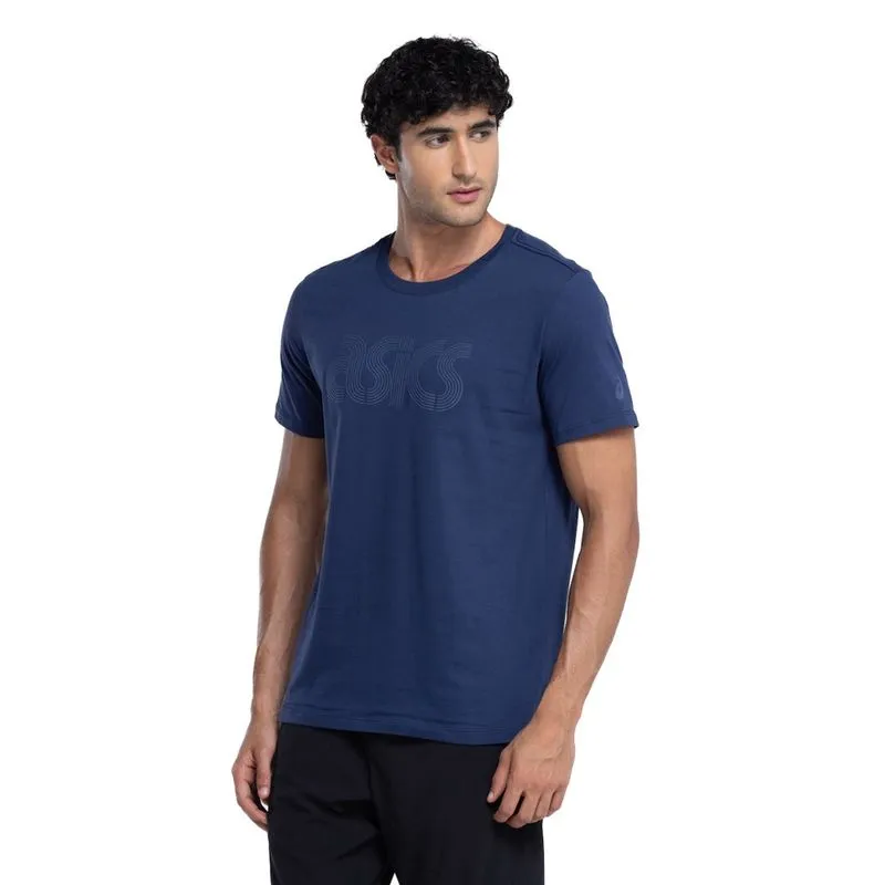 Camiseta Masculina asics Manga Curta Box Logo