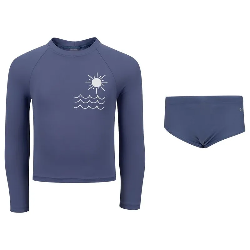 Conjunto Infantil Oxer Camiseta Manga Longa + Sunga com Proteção uv Menino