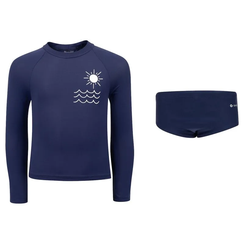 Conjunto Infantil Oxer Camiseta Manga Longa + Sunga com Proteção uv Menino