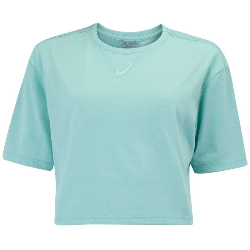 Blusa Cropped Feminina asics Manga Curta Malha