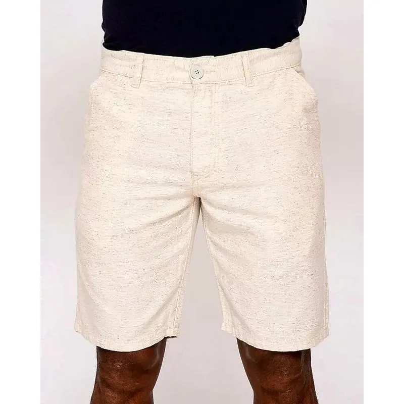 Bermuda Masculina Bege Semi Social Confort 38630 Tam 38 A 46