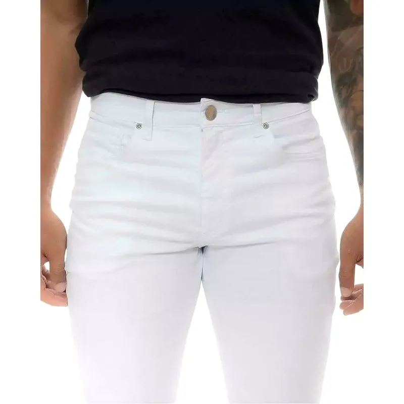 Calça Jeans Masculina Basica Fit Tinto 38782 Tam 38 A 46