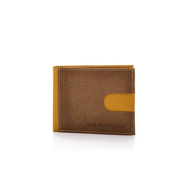 Carteira Casual Masculina Couro Ferracini Cf370c Bege U