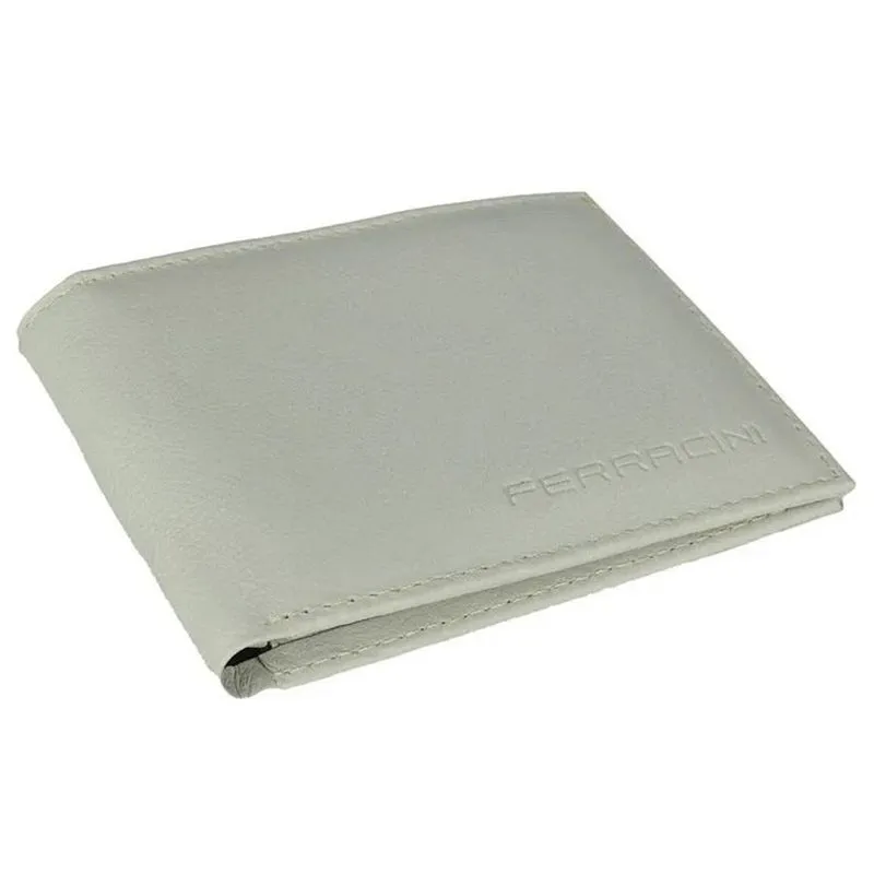 Carteira Masculina de Couro Ferracini Branco CFB-032 UNICO