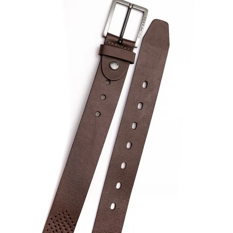 Cinto Social Masculino Couro Ferracini Fc648b Marrom 120