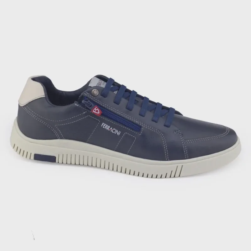 Sapatênis masc Casual couro Ferracini Phoenix ba 7773 Ziper