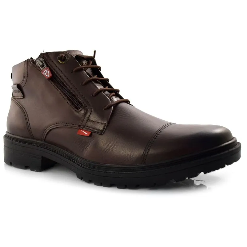 Coturno Masculino de Couro Ferracini Marrom 8915 45