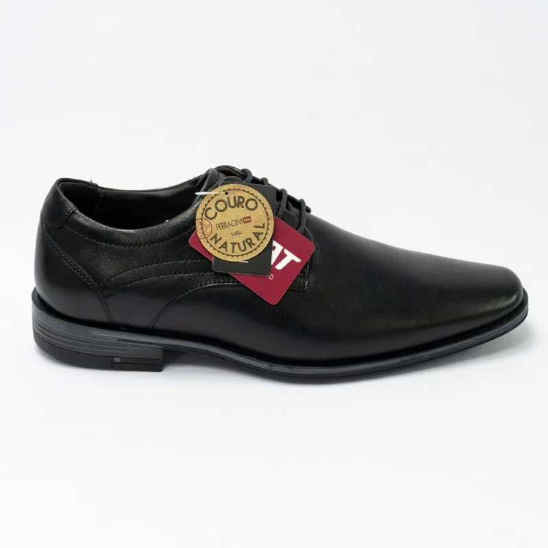 Sapato Ferracini 6206-575G Porto ba em Couro Natural linha 24h Preto - Ferracini