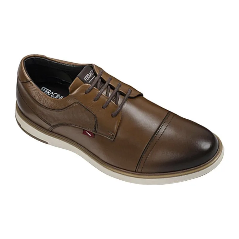 Sapato Casual Ferracini Cordoba Masculino 38 / Marrom