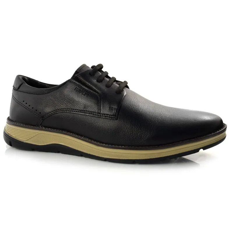 Sapato Social Masculino de Couro Ferracini Fluence Preto 5550 37