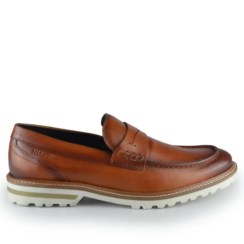 Sapato Social Masculino Ferracini Cincy 3405 672L-WHISKY 40