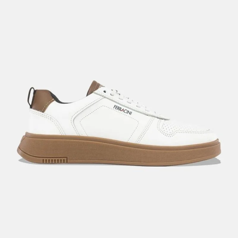 Tênis Ferracini Sneaker Logan 9314.678E 38 / Branco/Natural