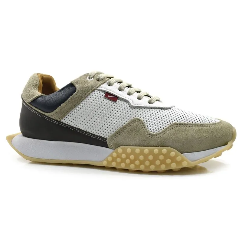 Tênis de Couro Masculino Ferracini Racer Branco 8526 37