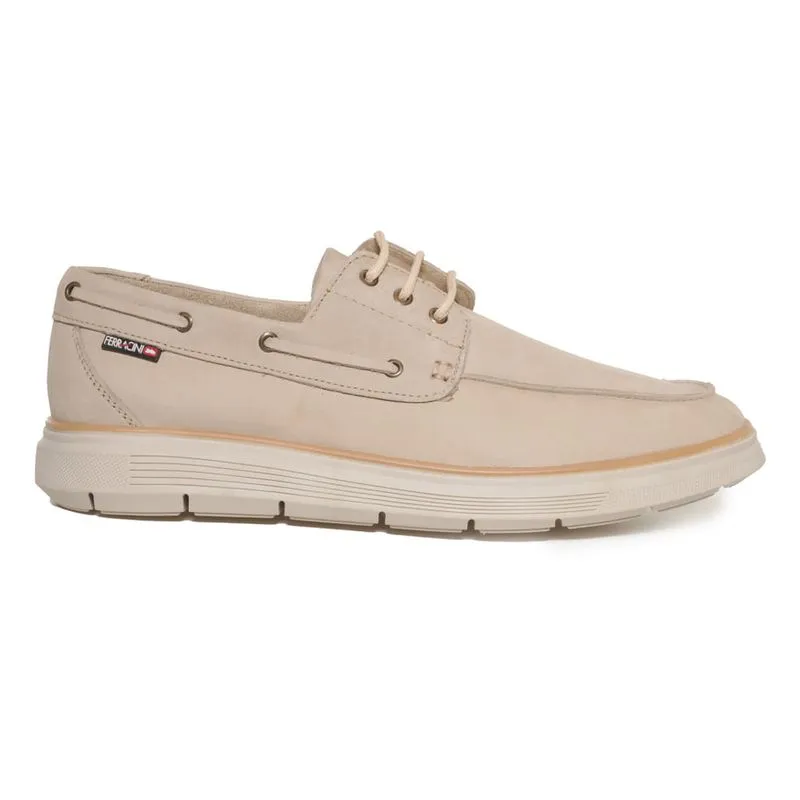 Mocassim Ferracini Index Couro Bege Masculino 44