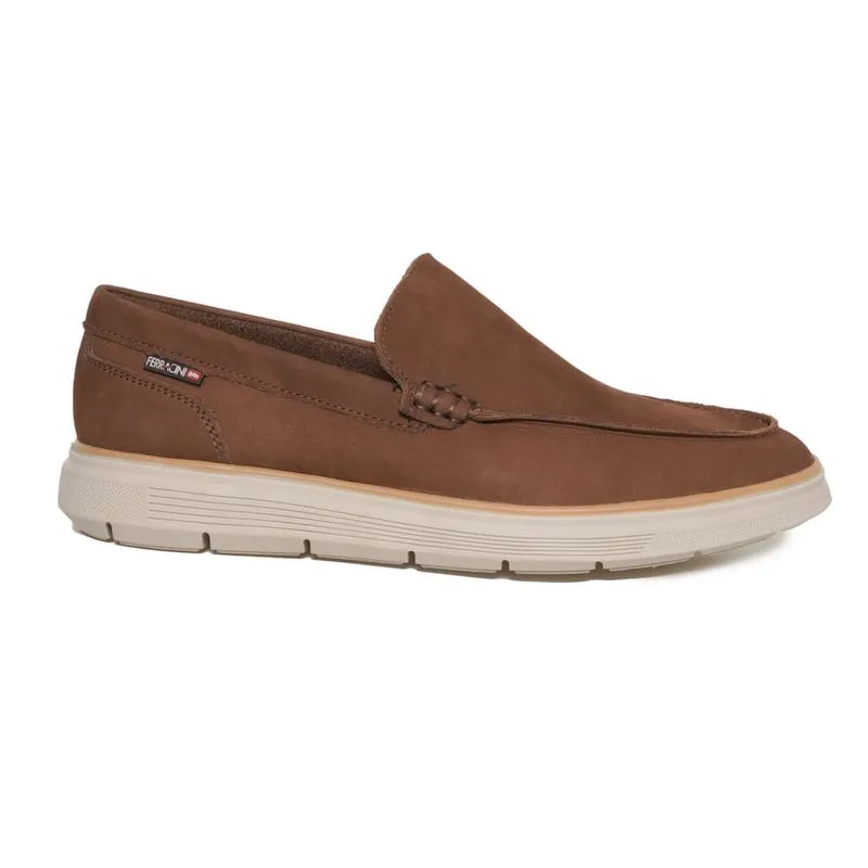 Sapato Ferracini Mocassim Couro Marrom Masculino 41