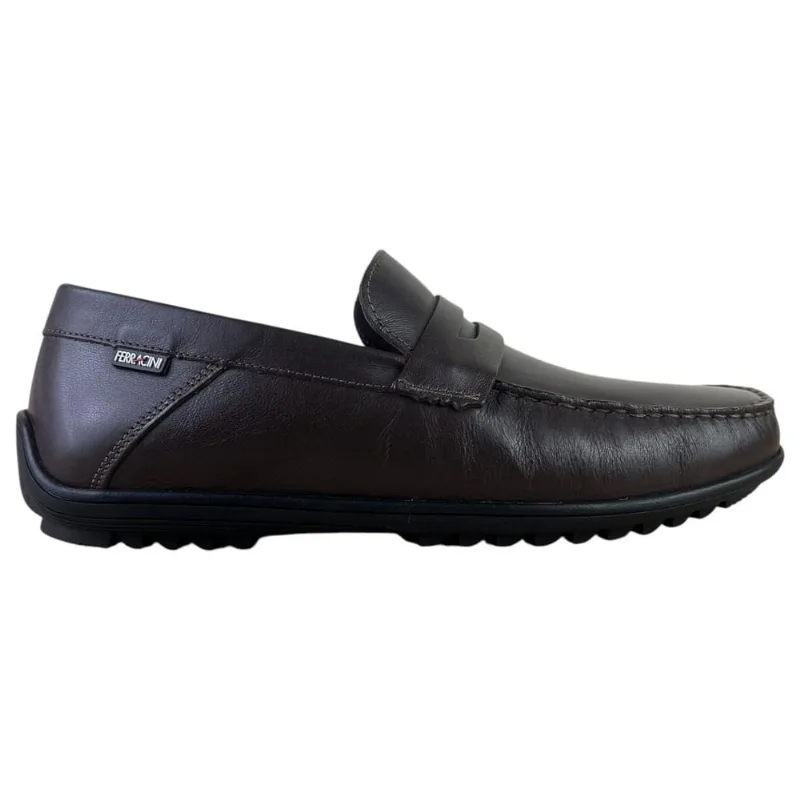 Sapato Masculino Mocassim em Couro Ferracini Neo Fr