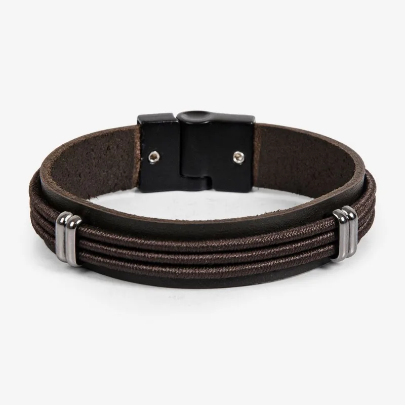 Pulseira Ferracini em Couro STL003B G