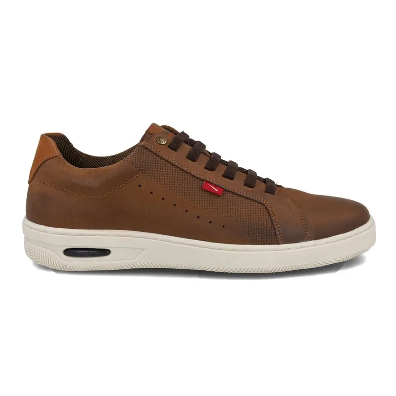Tênis Masculino Ferracini Casual Couro Chocolate 39