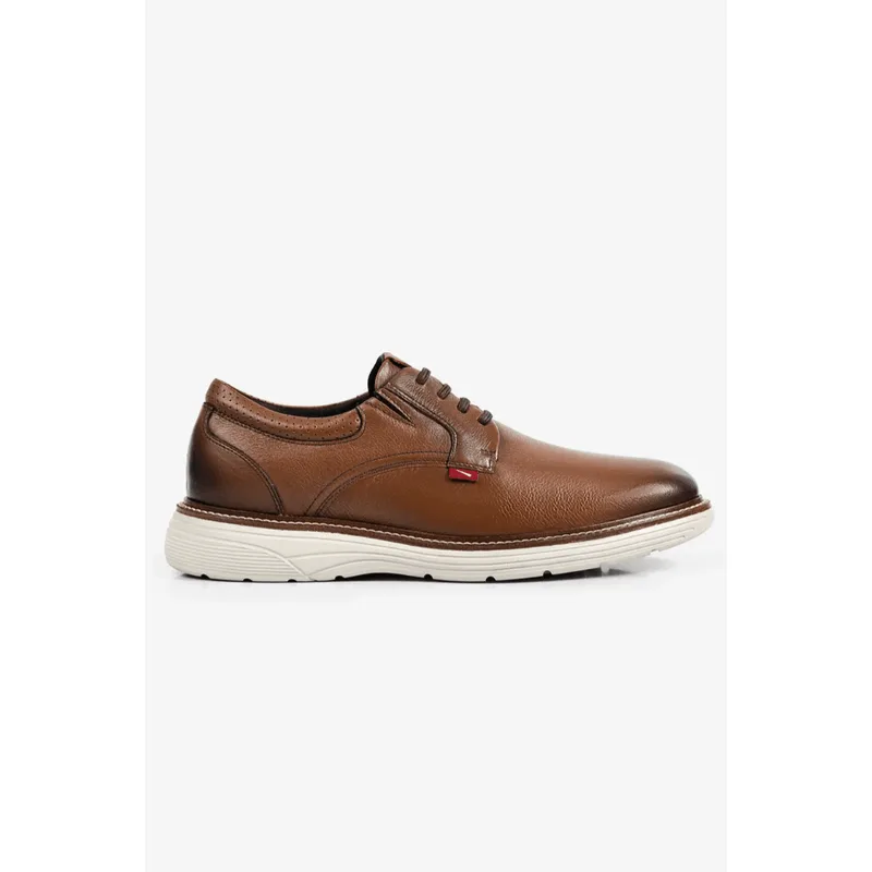 Sapato Ferracini Casual Masculino Couro 4574i Castanho 39