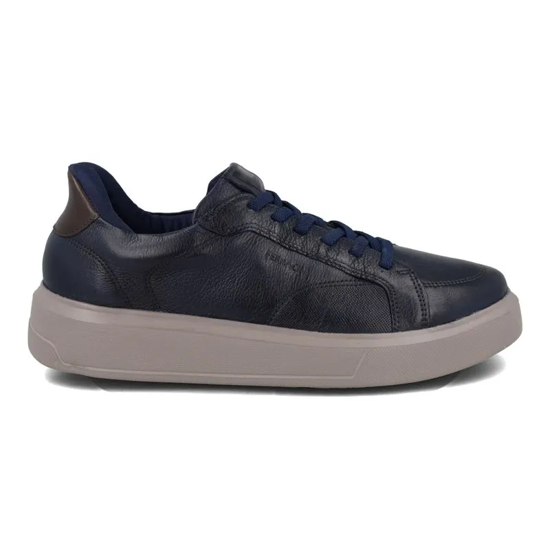 Tênis Masculino Ferracini Flip Classic Marinho Couro Casual 39