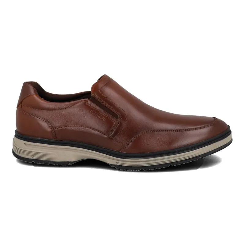 Sapato Ferracini Couro Masculino Caramelo 40