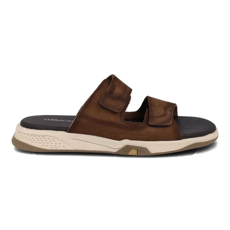 Chinelo Ferracini Slide Masculino Café 42