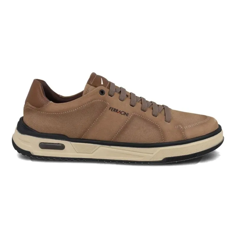 Tênis Ferracini Deck Nobuck Masculino Bege 44