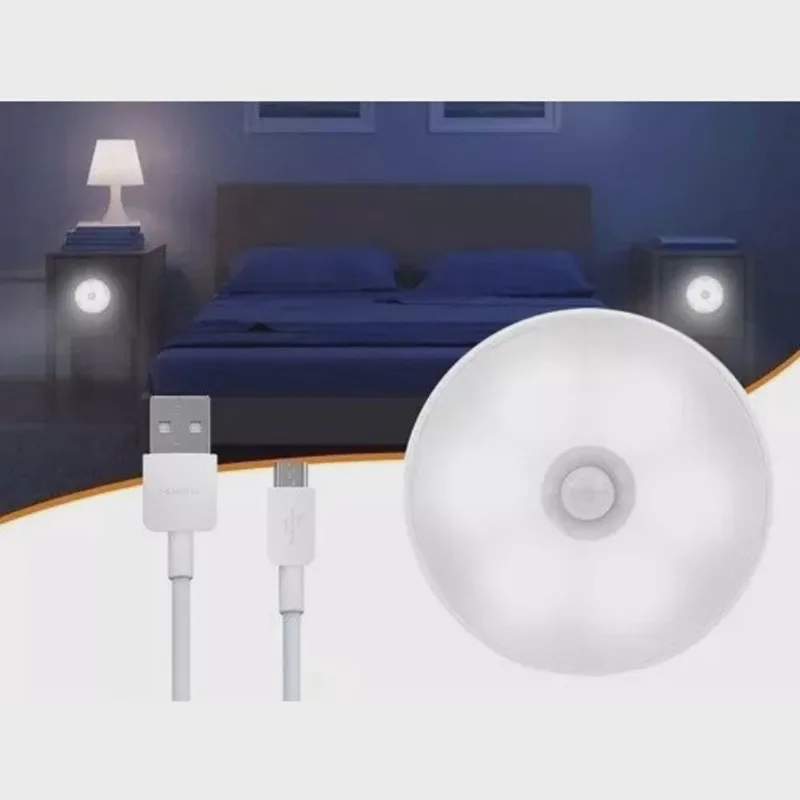 Luminária Led kit 3 Sem Fio Recarregável Luminária LED Recarregável USB Luz Noturna