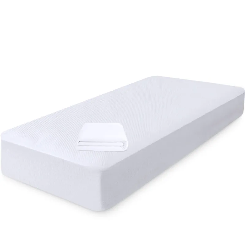Capa Protetora de Colchão Solteiro Impermeável 100% Silencioso de Malha Premium 78X188X36cm - bf Colchões