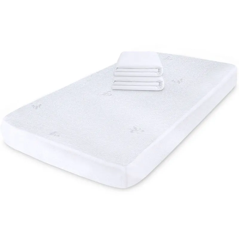 Kit 2 Protetor Impermeável de Colchão de Bebê 100% Silencioso de Malha Premium 130x70cm - bf Colchões