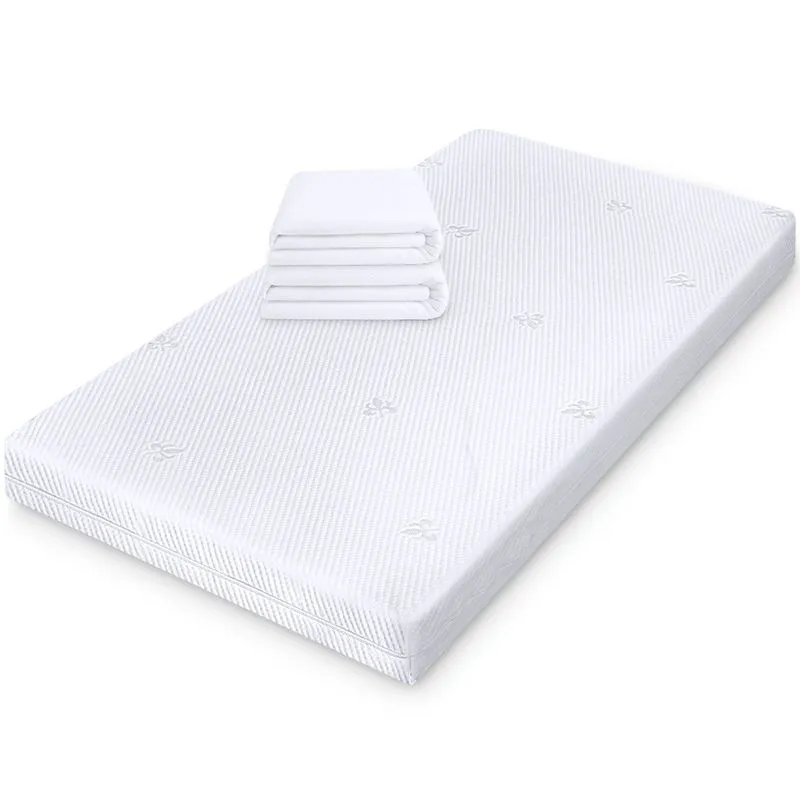 Kit 2 Capa Protetor Impermeável de Colchão de Bebê 100% Silencioso de Malha Premium 130x70cm - bf Colchões