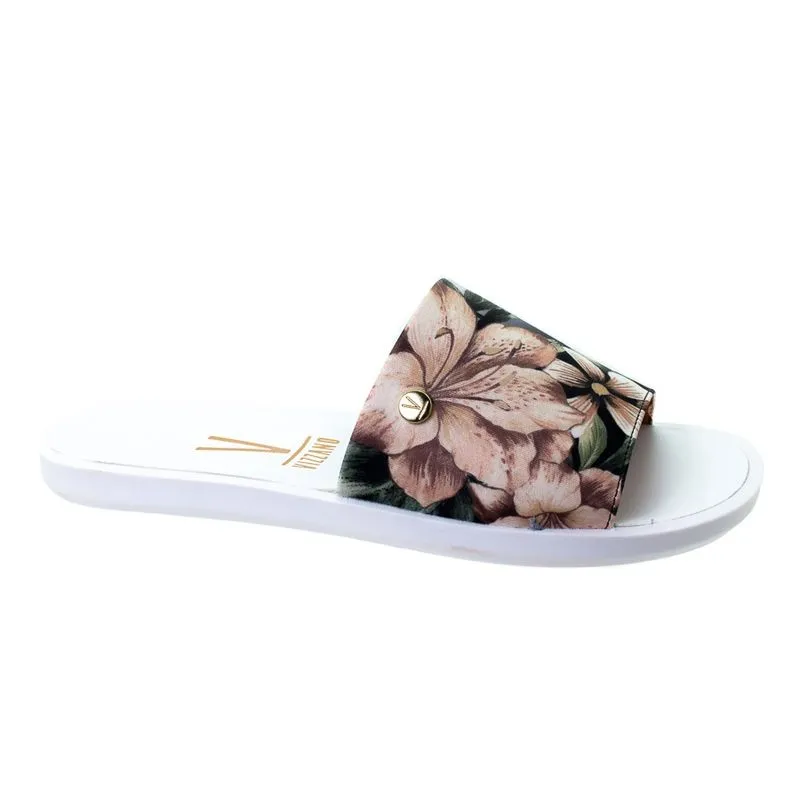 Chinelo slide vizzano floral
