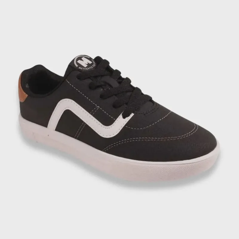 Tênis Molekinho Infantil Meninos Casual Preto Branco