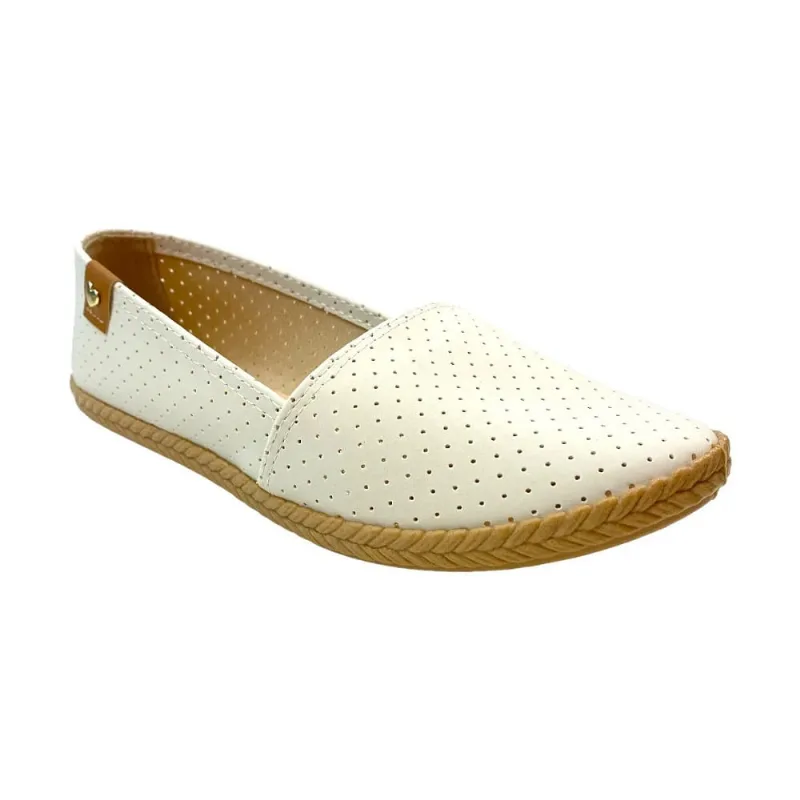 Sapatilha Fem Moleca Neo Microperfuros Off White 5287.210 39 / Branco