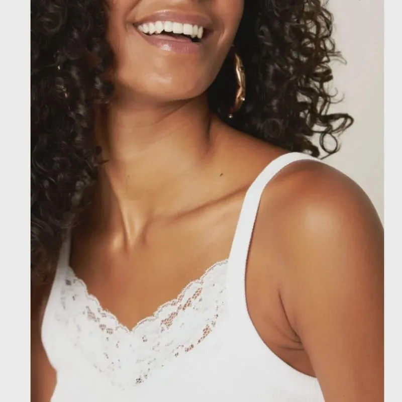 Blusa Feminino Ribana Alça Fina com Renda 68850 - Malwee