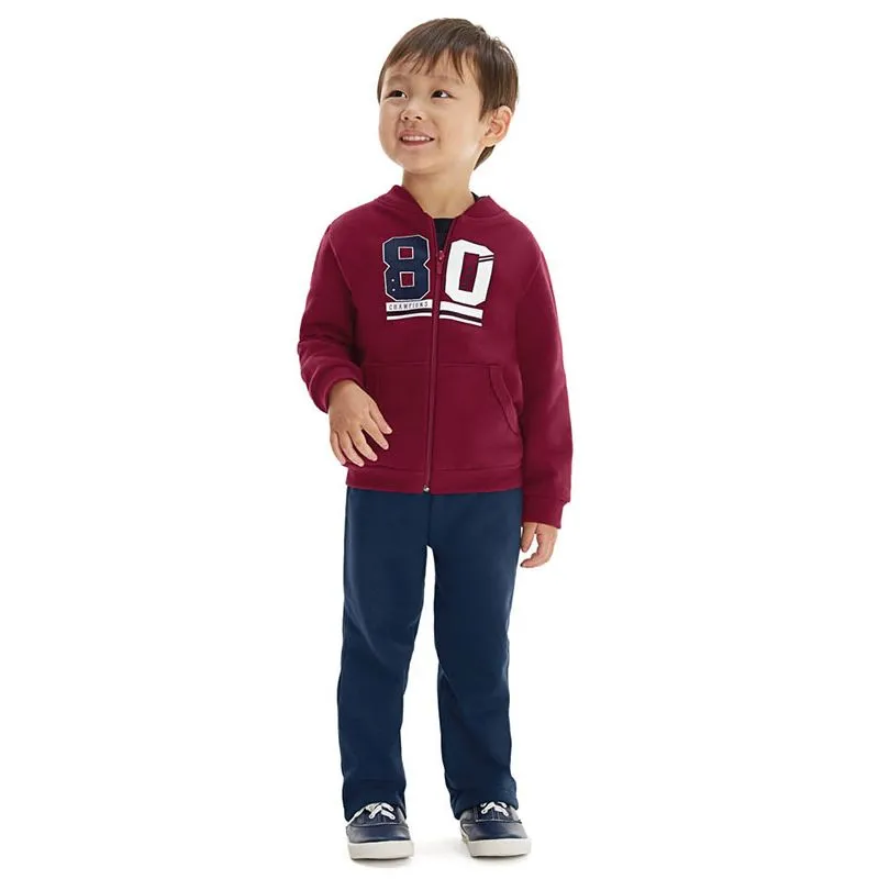 Conjunto Infantil Menino Moletom Com Estampa frontal 1/3 - 1000064593-RUBI-3