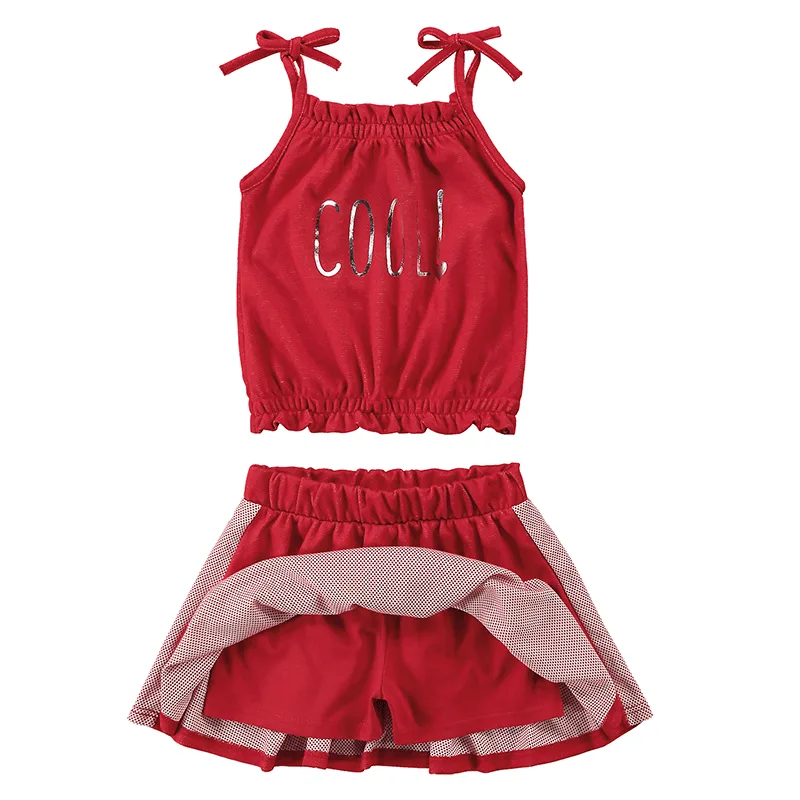 Conjunto Juvenil Menina com Estampa Metalizada Cool! 10/14 - 1000067542-VERMELHO-10