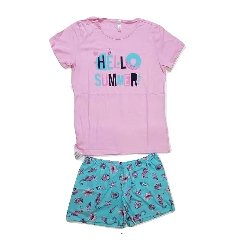 Pijama Conjunto Feminino Malwee Liberta Summer Rosa