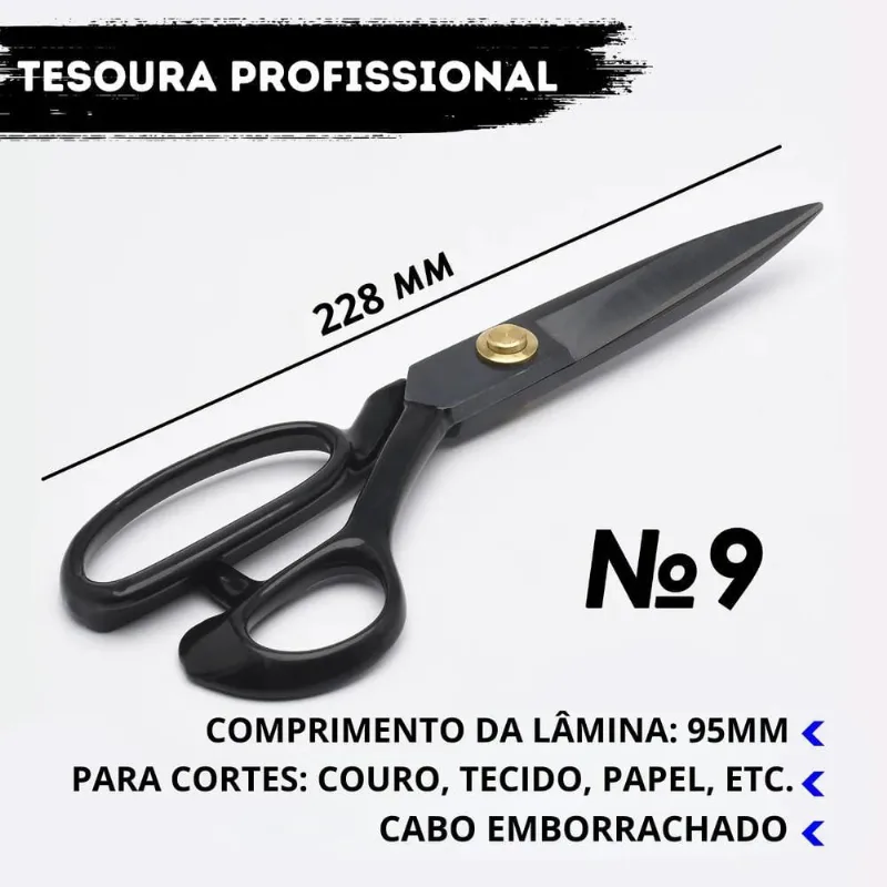Tesoura Profissional De Alfaiate Tecelão Vbs Brasil Corte Co