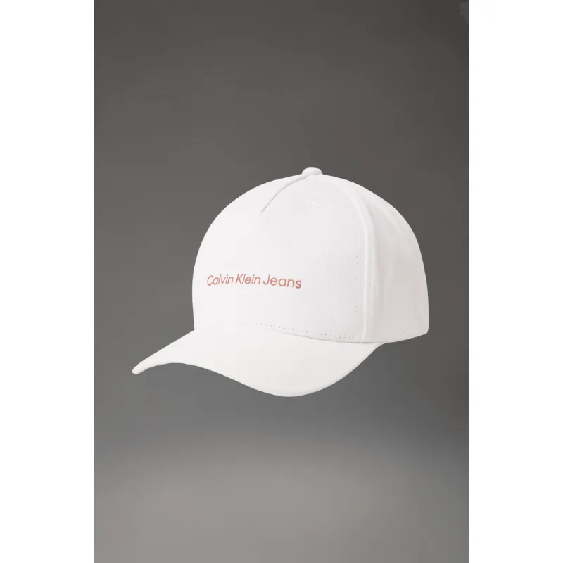Boné Calvin Klein Jeans Aba Curva 5 Gomos Sarja Logo Pl - Branco Boné Calvin Klein Jeans Aba Curva 5 Gomos Sarja Logo Pl Branco p