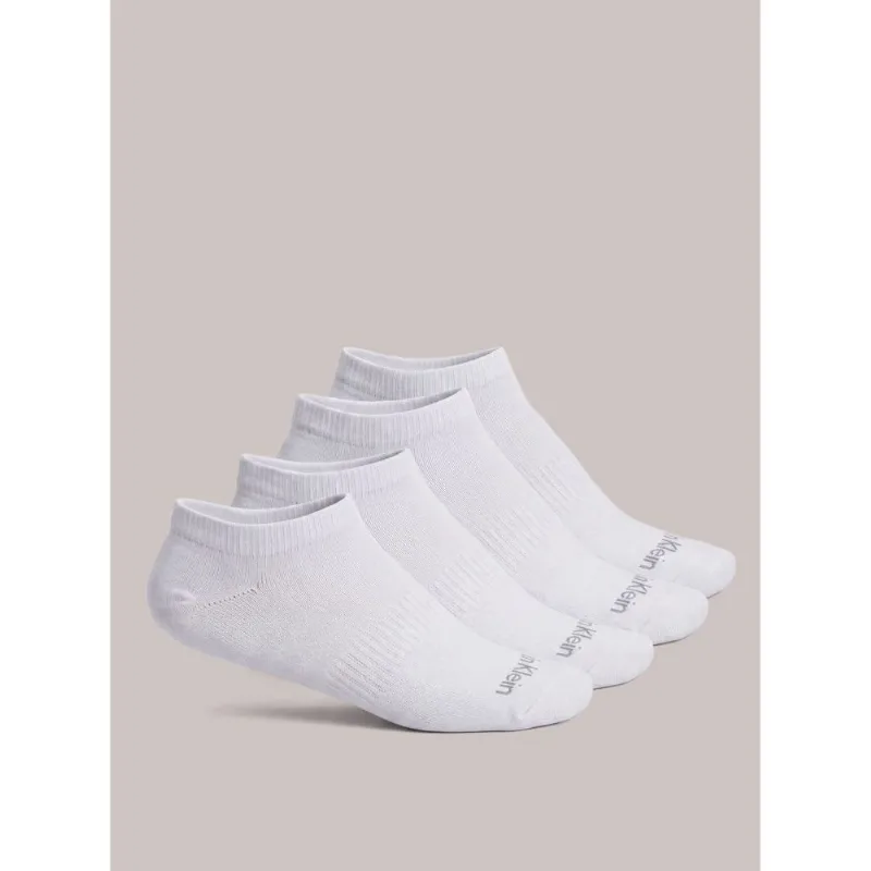 Kit 4 Pares Meia Sapatilha Calvin Klein - Branco Kit 4 Pares Meia Sapatilha Calvin Klein Branco 39a44