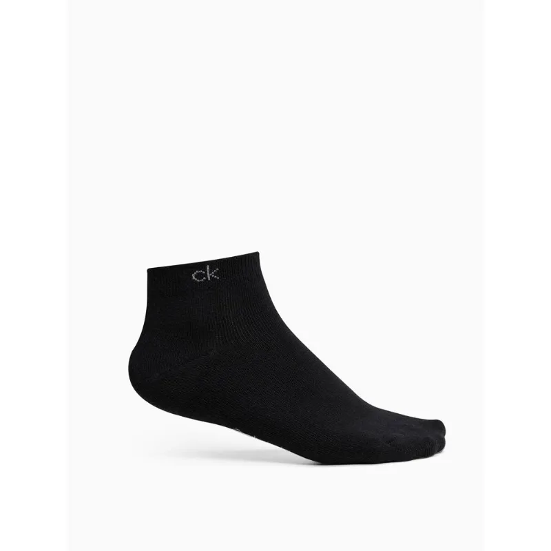Kit 3 Pares de Meia Cano Curto Calvin Klein - Preto Kit 3 Pares de Meia Cano Curto Calvin Klein Preto 34a38