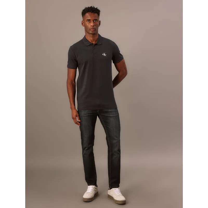Polo Masculina Manga Curta Re Issue Calvin Klein Jeans - Azul Marinho Polo Masculina Manga Curta Re Issue Calvin Klein Jeans Azul Marinho Gg