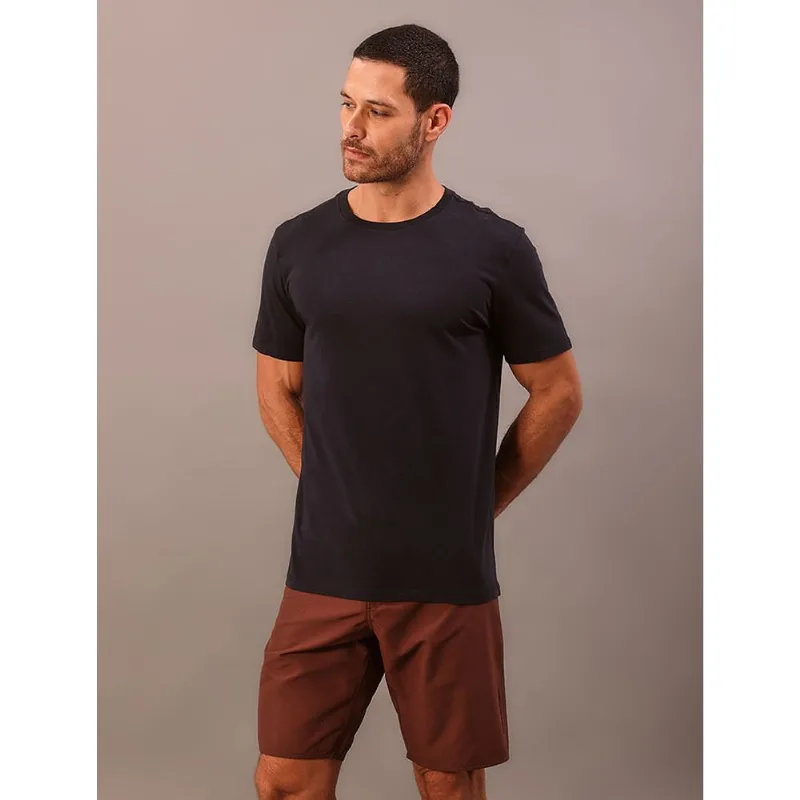 Camiseta Manga Curta Swimwear Logo Costas Calvin Klein Swimwear - Azul Marinho Camiseta Manga Curta Swimwear Logo Costas Calvin Klein Swimwear Azul Marinho Gg