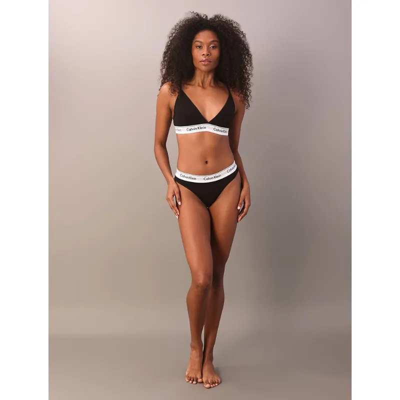 Top Triangulo Modern Cotton Calvin Klein Underwear - Preto Top Triangulo Modern Cotton Calvin Klein Underwear Preto l