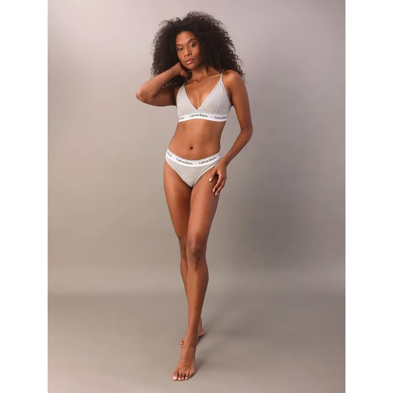 Top Triangulo Modern Cotton Calvin Klein Underwear Claro - Mescla Top Triangulo Modern Cotton Calvin Klein Underwear Claro Mescla s