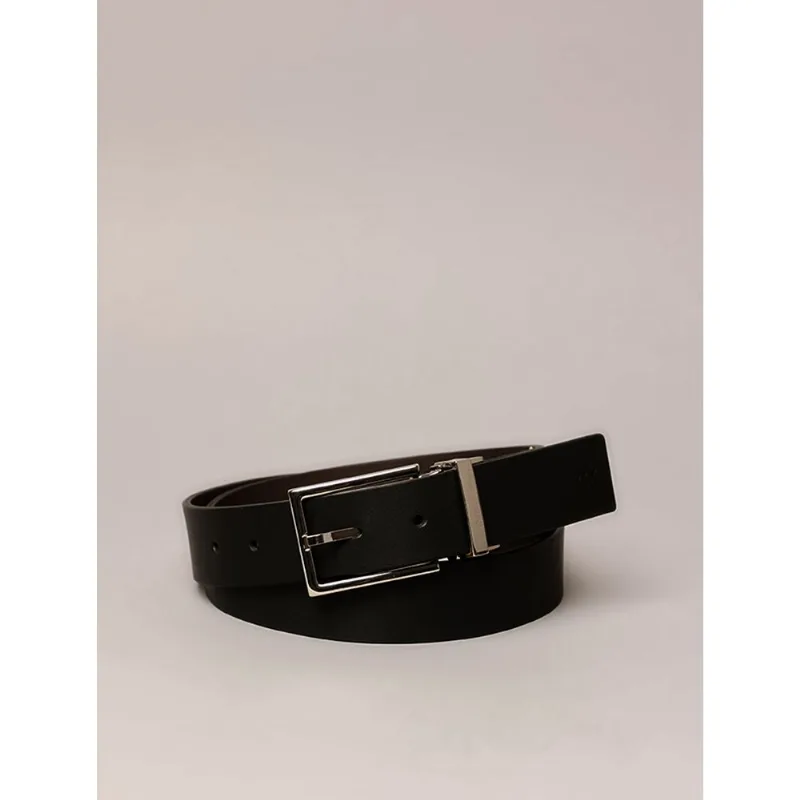 Cinto Masculino de Couro Dupla Face Calvin Klein - Preto Cinto Masculino de Couro Dupla Face Calvin Klein Preto 90