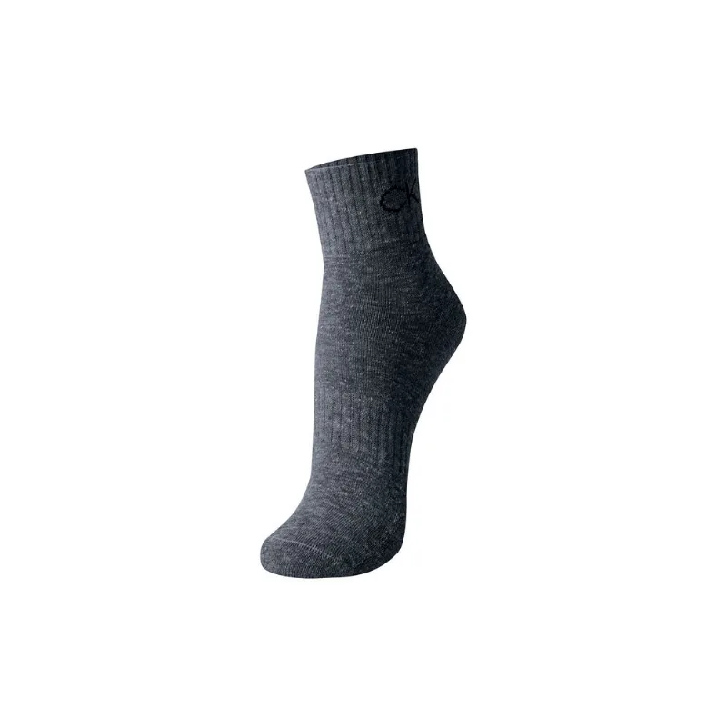 Meia Esportiva Cano Médio Calvin Klein Cinza Mescla Escuro 34-38