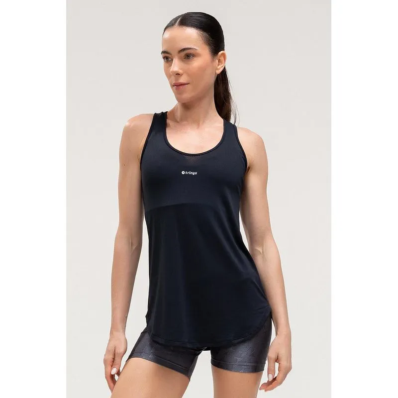 CAMISETA REGATA BREATHE - ESSENTIALS 26 - PRETO M