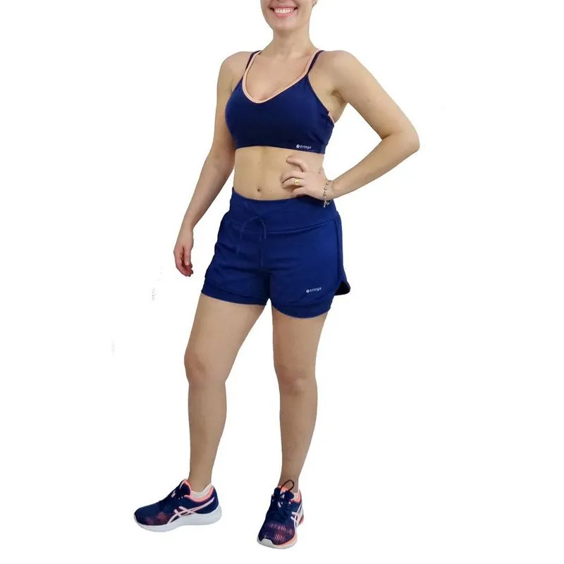 Short Trinys Flat 2 Em 1 Poliamida A-783 Feminino